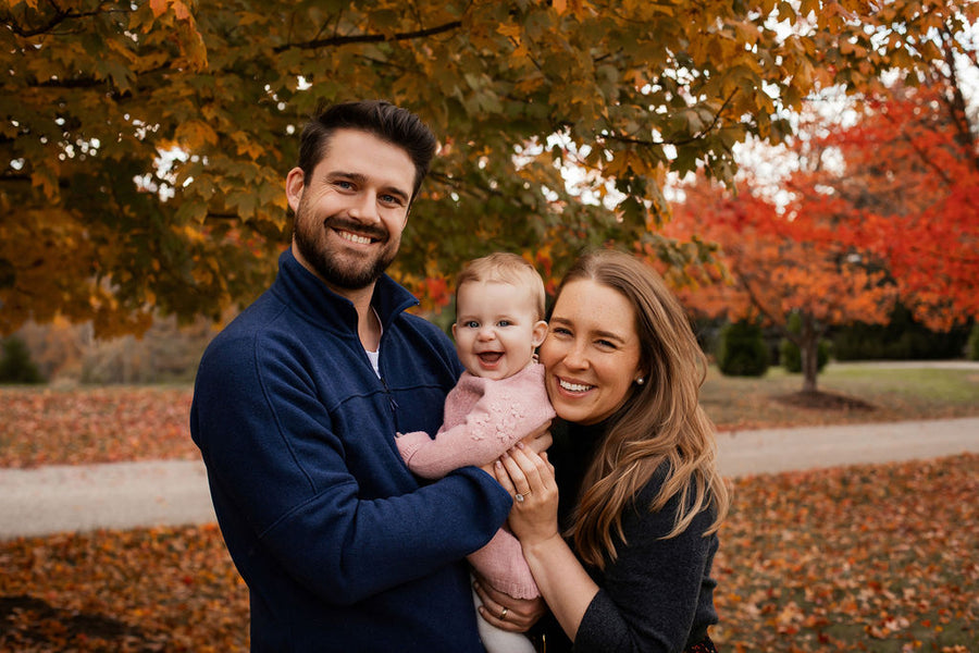 Family smiling together