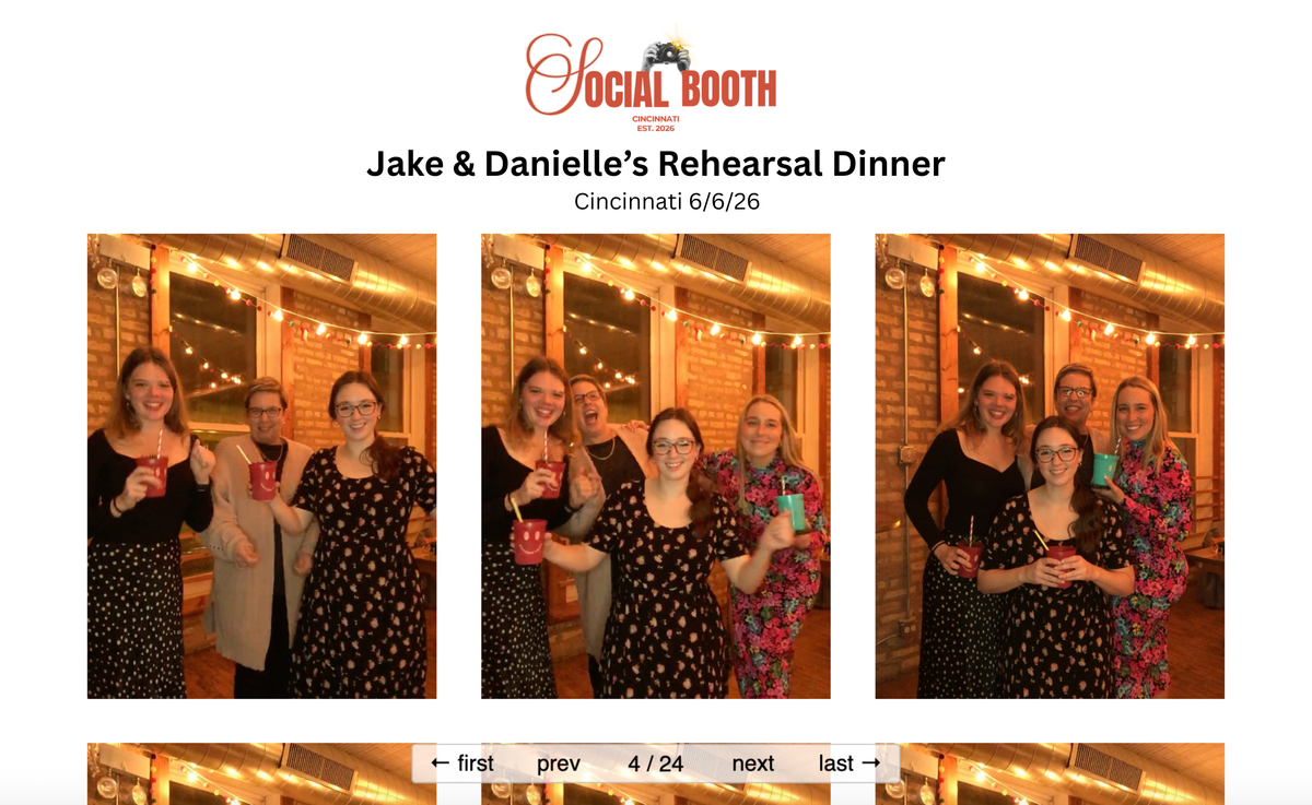Example photo booth gallery